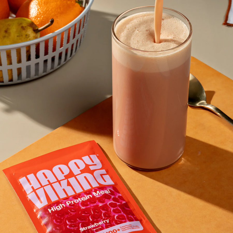Happy Viking strawberry shake